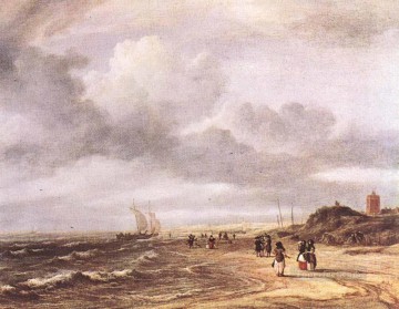  Isaakszoon Lienzo - La costa de Egmond an Zee Jacob Isaakszoon van Ruisdael
